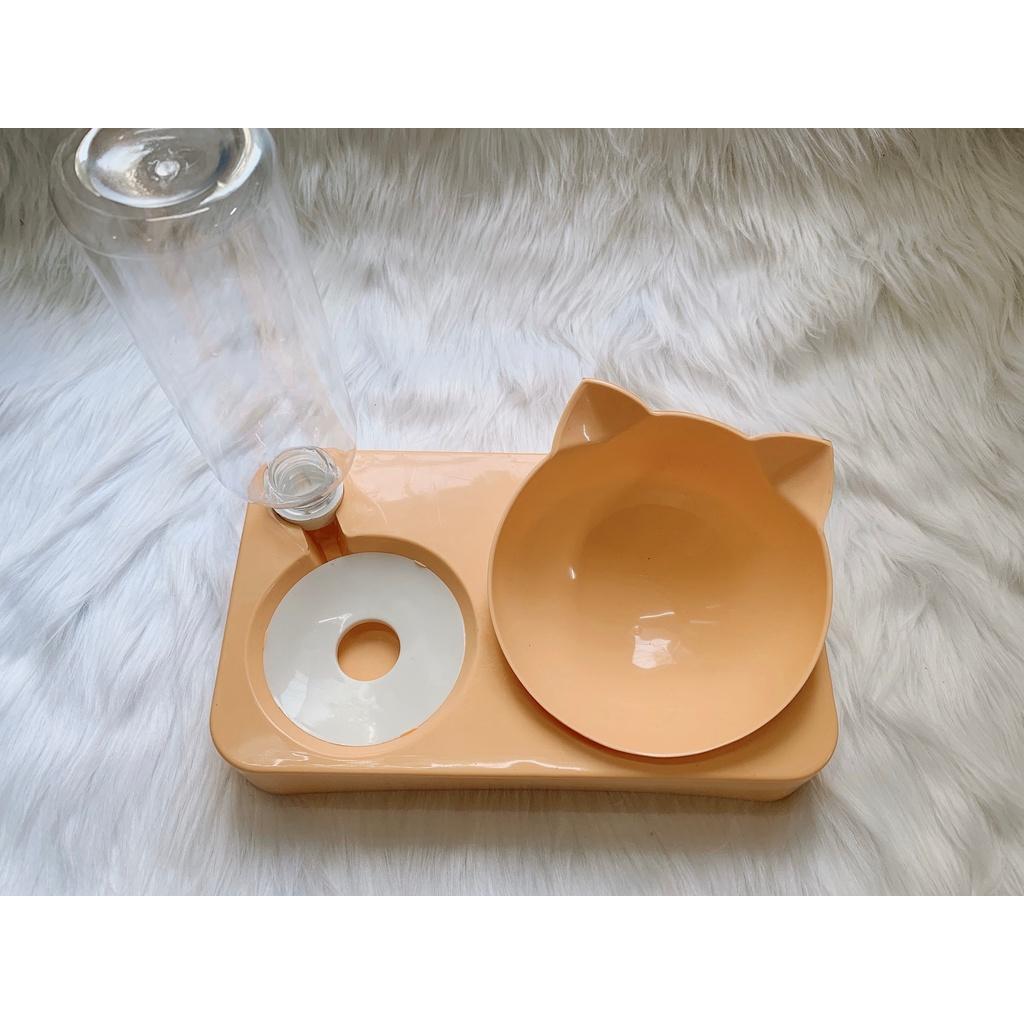 Bát ăn đầu mèo kèm bình nước tự động cho chó mèo, thú cưng được gia công sản xuất tại việt nam siêu rẻ