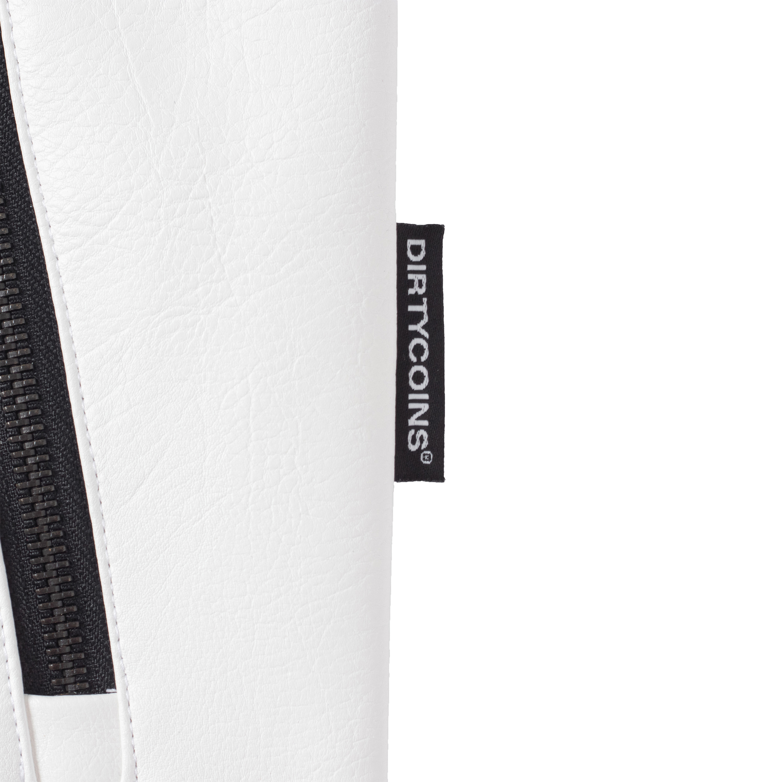 Áo Khoác DirtyCoins Leather Biker Jacket - White