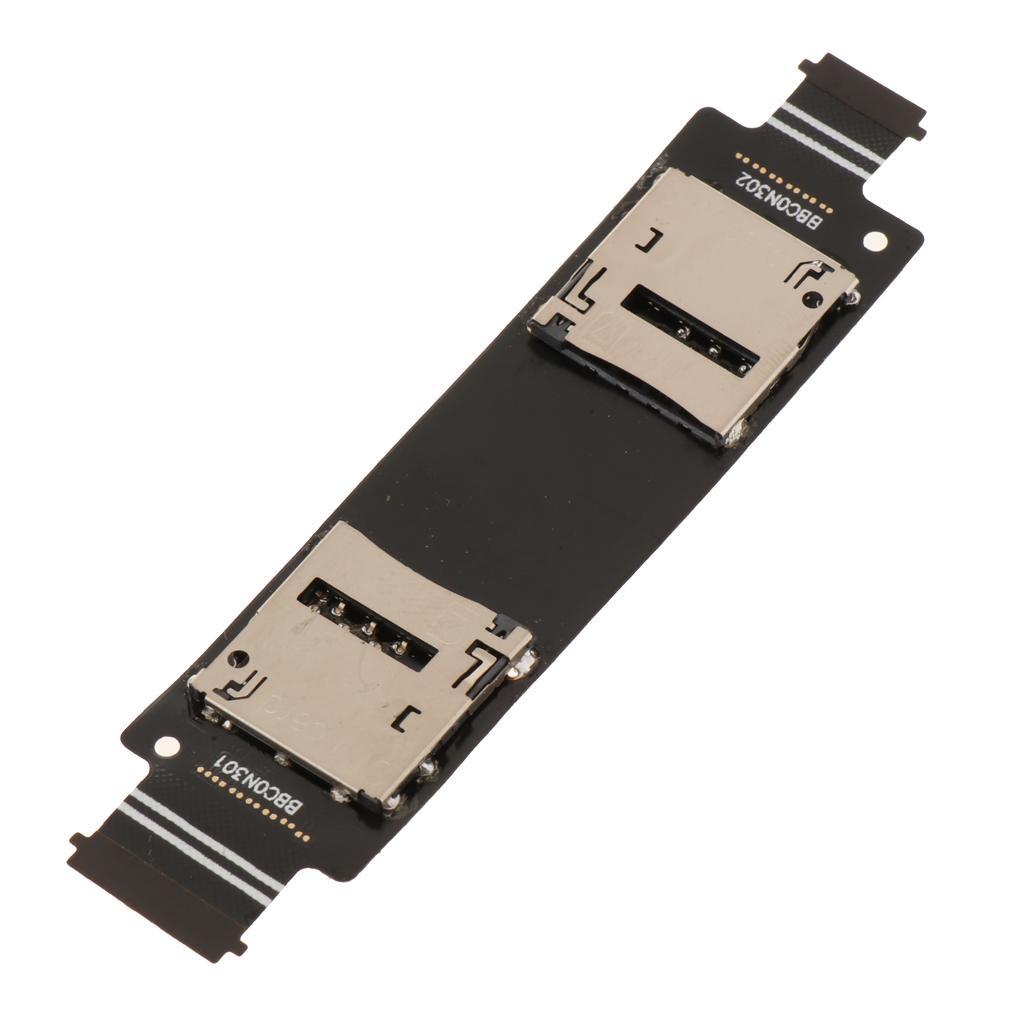 Dual Sim Card Socket Slot Holder Flex Cable for ASUS  5 A500CG A500KL