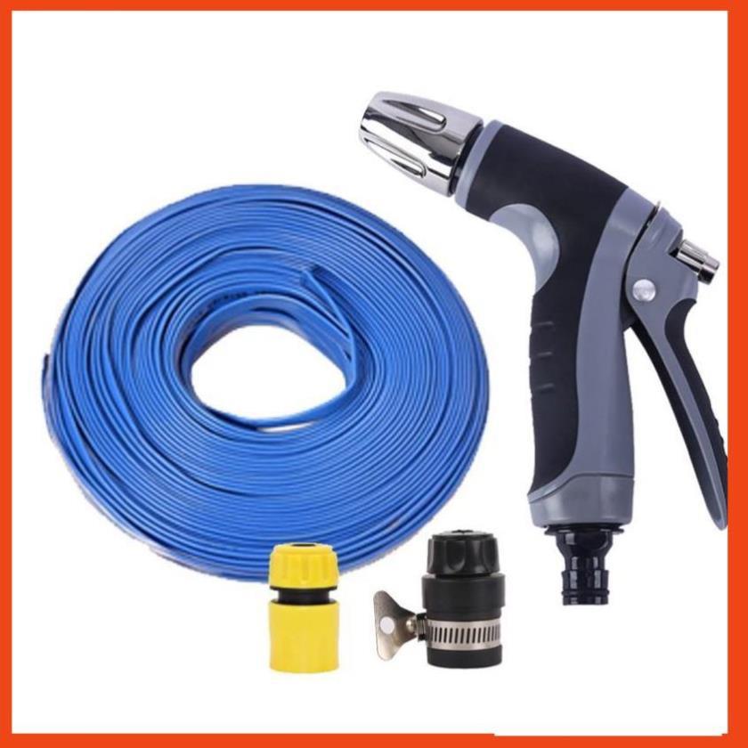 Bộ dây và vòi xịt tăng áp rửa xe tưới cây 206817(cút nhựa nối đen 712-2)