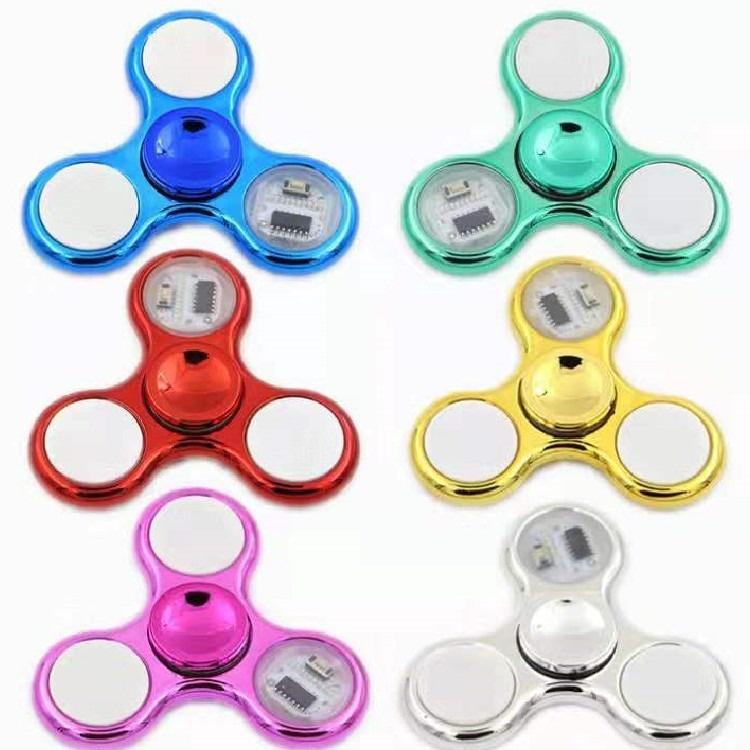 (6 MÀU) Con quay đồ chơi spinner bằng ABS có đèn led &amp; hiệu ứng ánh sáng giúp giảm căng thẳng