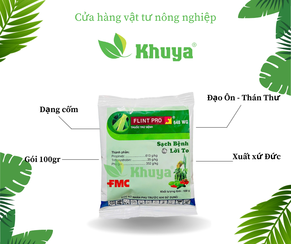 Thuốc trừ bệnh cây Flint Pro 648WG 100gr Bayer