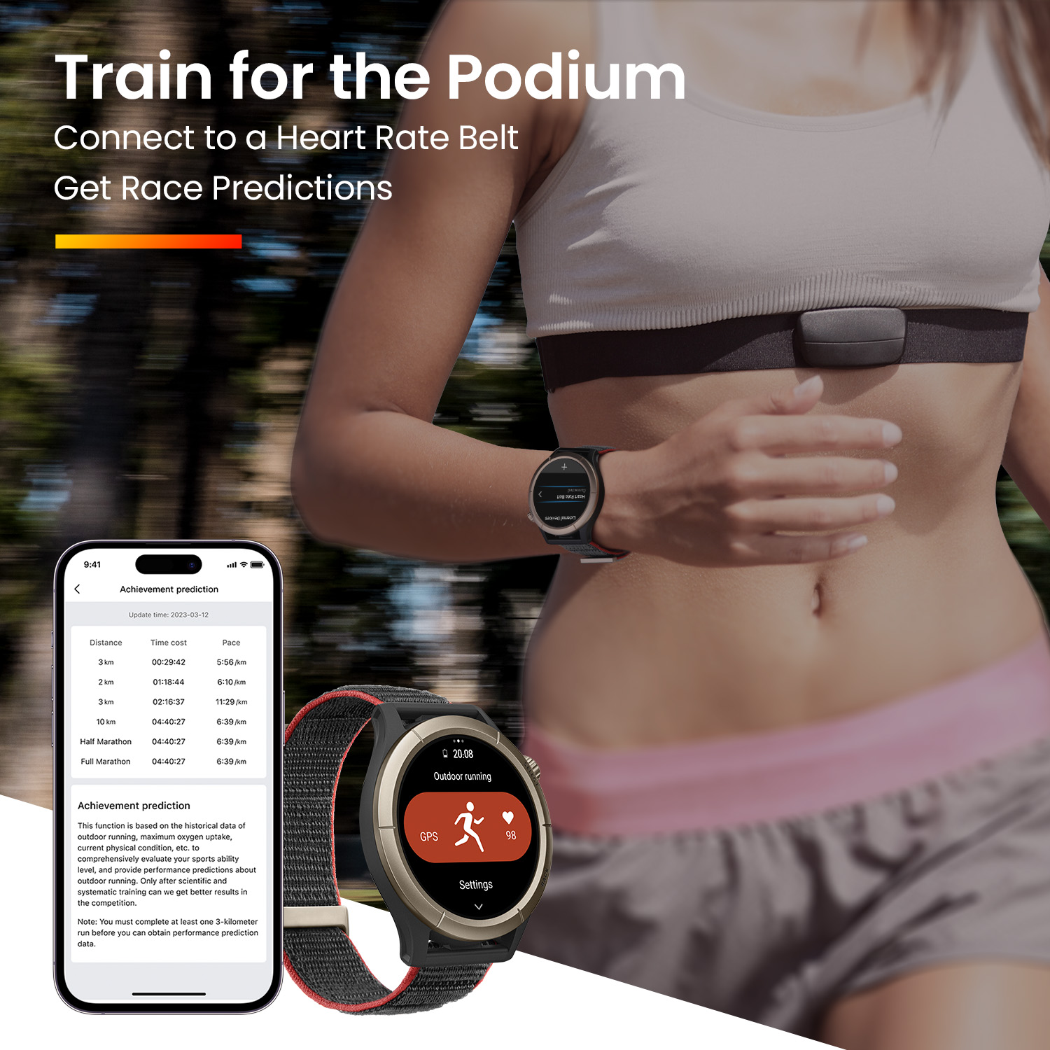 Đồng hồ thông minh Amazfit Cheetah Pro - GPS độc lập - Nghe gọi trực tiếp - Hàng chính hãng - BH 12 tháng - Hàng Chính Hãng