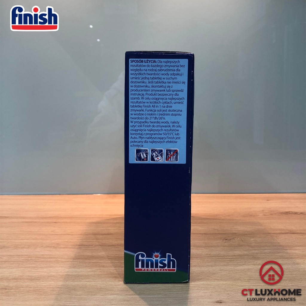 Viên rửa chén bát Finish All In One 50 viên hương chanh - 6 chức năng [RẺ VÔ ĐỊCH}