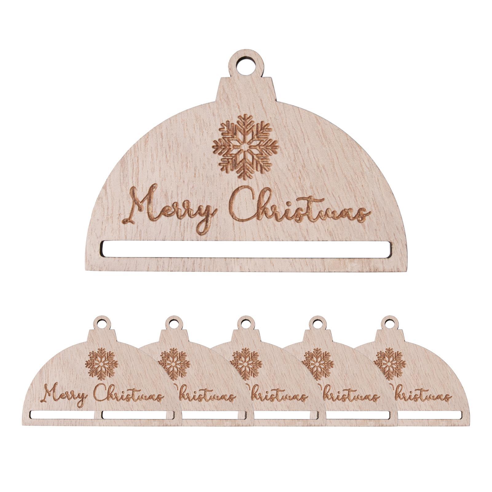 6 Pieces Macrame Pieces Crafts Christmas Ornament Christmas Tree Decorations