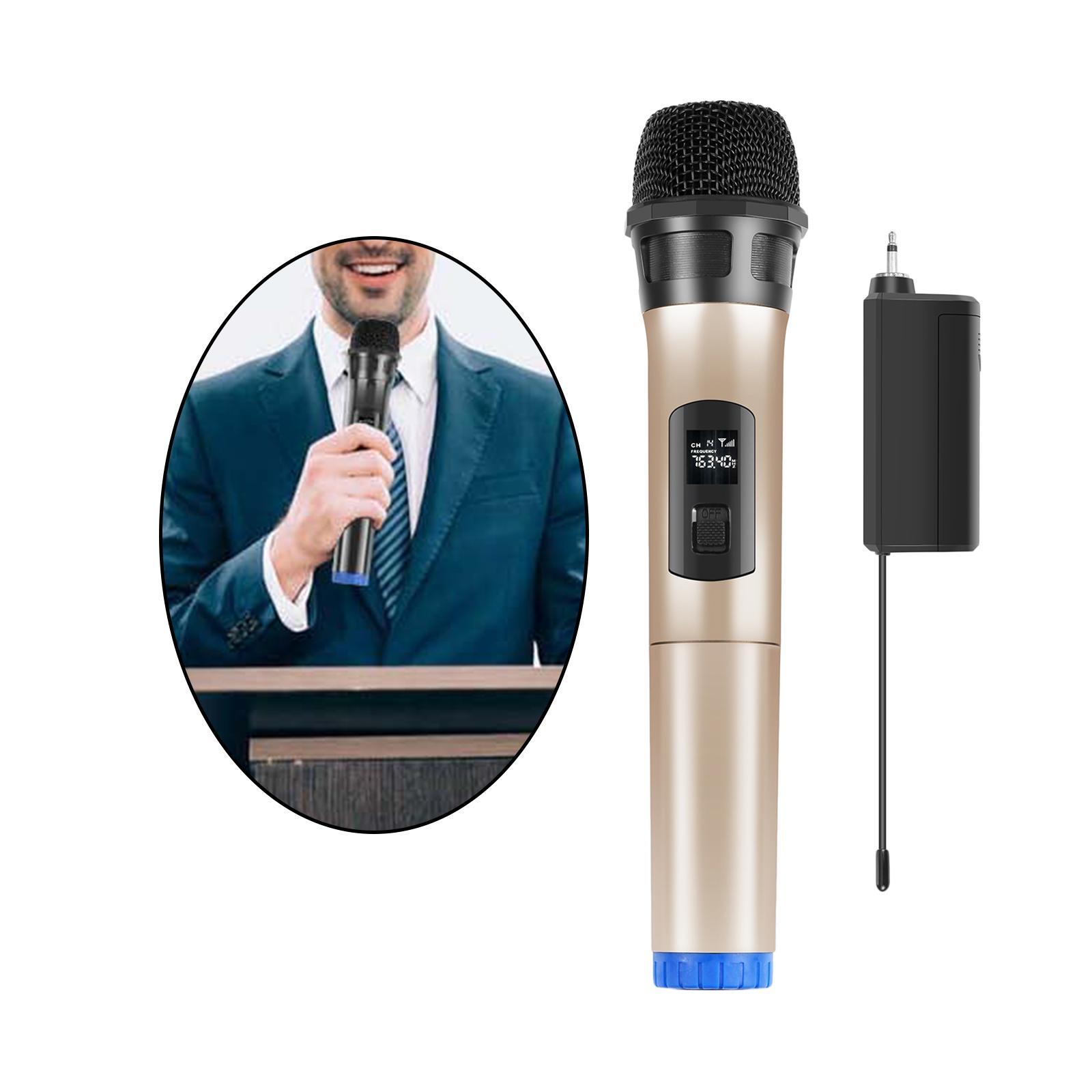 UHF Metal Dynamic Handheld Karaoke Mic for Camera Karaoke Machine Singing