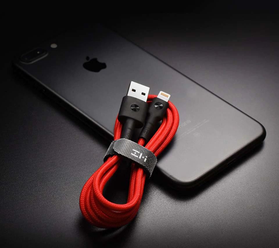 Dây Sạc Xiaomi Lightning ZMI AL803 chân sạc lightning Siêu Bền Bọc Kevlar cho iphone ipad dài 1.1m - Hàng nhập khẩu