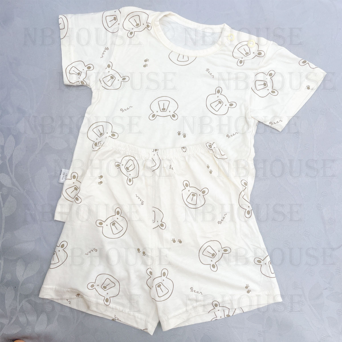 Mẫu Ngẫu Nhiên Bộ Đồ Sơ Sinh Cotton Ngắn Tay Cho Bé Trai Và Bé Gái Họa Tiết Dễ Thương