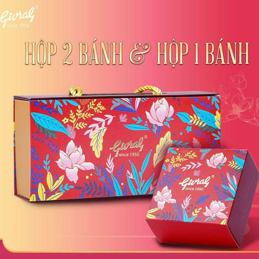 [HSD: 24/10/2025] Hộp 2 Bánh Trung Thu Givral Song Lộc 1 (200gr)