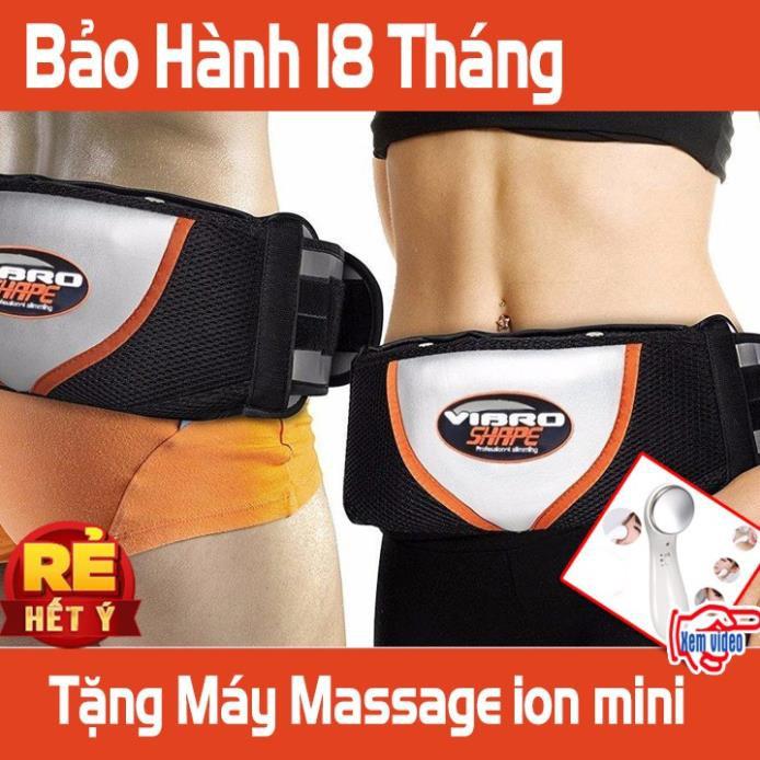Đai Rung Nóng Massage Tan Giảm Bụng mơ Thon Gọn Vật Lý Trị Liệu Đau Mỏi Vai Gáy