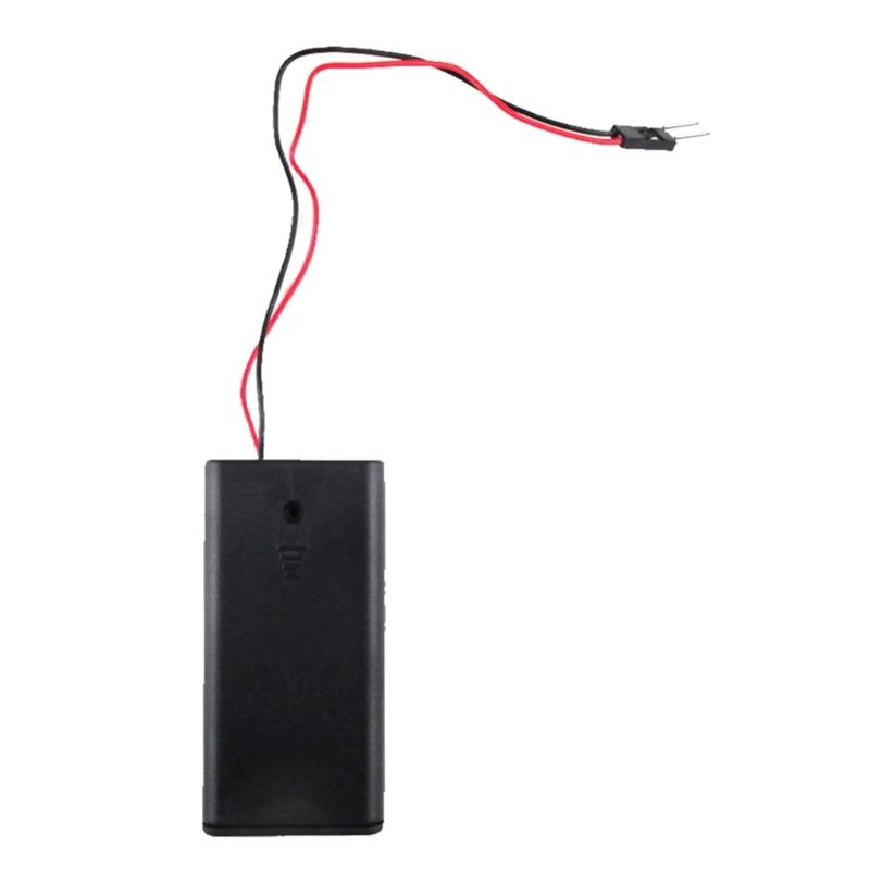 2/4 Khe Cắm Pin AA Hộp Pin Có Công Tắc Hộp Pin AA Mới 3V 6V Y4QF Màu sắc: Phần 4