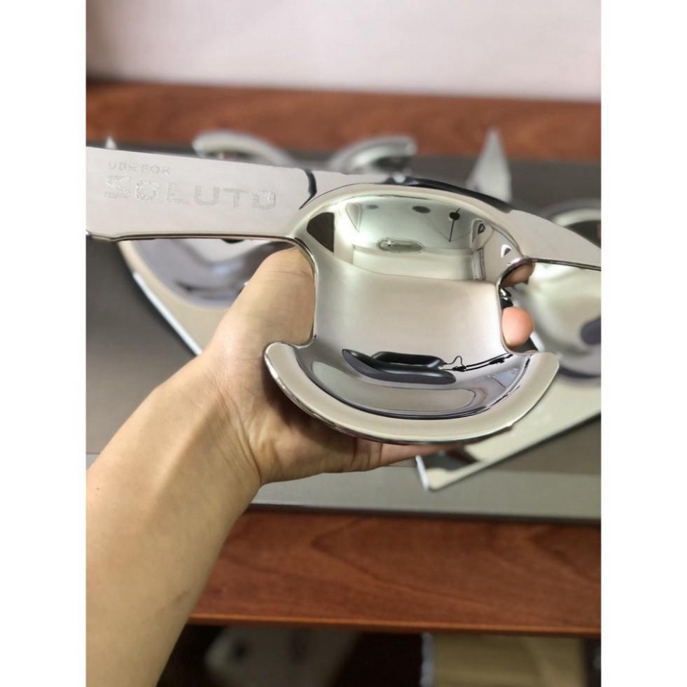 Bộ ốp hõm cửa mạ crom cao cấp  dành cho KIA SOLUTO 2019-2020-2021