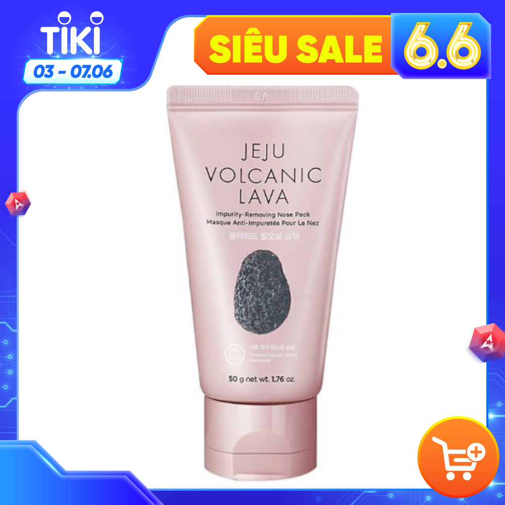 Gel Lột Mụn Mũi The Face Shop Jeju Vocanic Lava Peel-Off Clay Nose Mask 50g