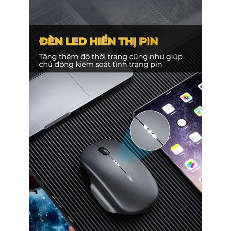 Chuột máy tính không dây TEKKIN M1 II wireless 2.4G pin sạc silent - hàng nhập khẩu