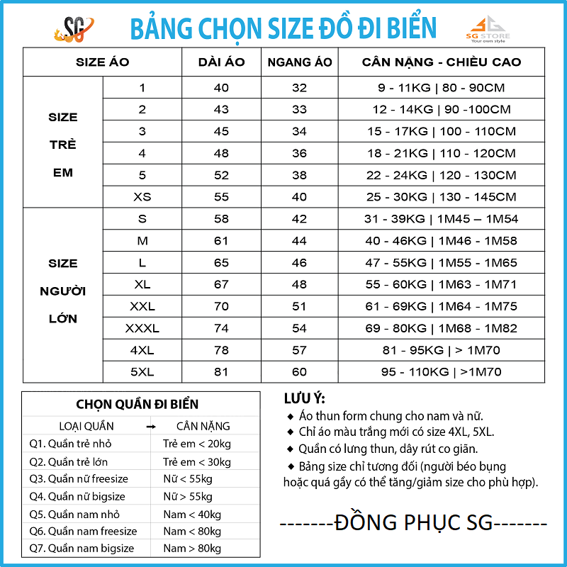 Đồ gia đình đi biển nguyên set đồng phục áo quần đủ size cho hội nhóm cặp đội nam nữ DDB106 | SG