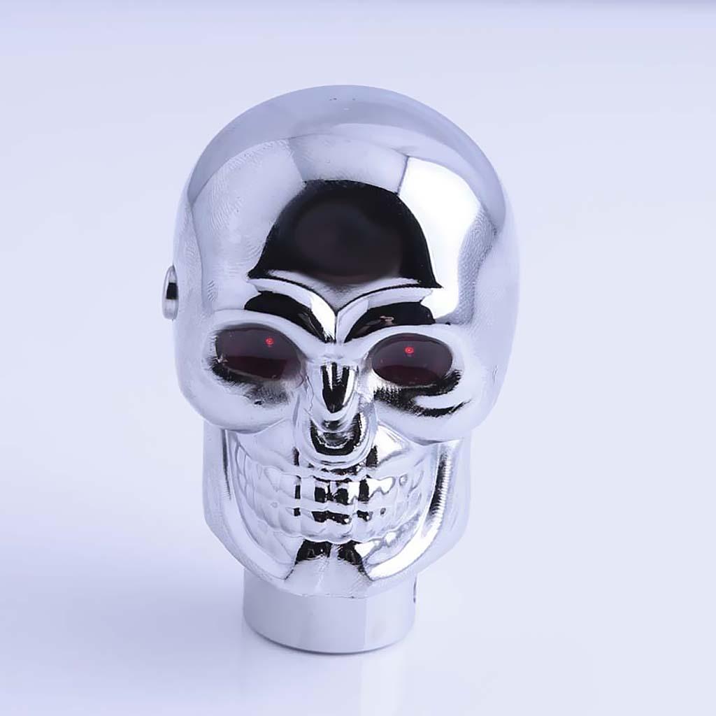 1x Blue LED Skull Universal Car Truck Manual Gear Stick Shifter Lever Knob