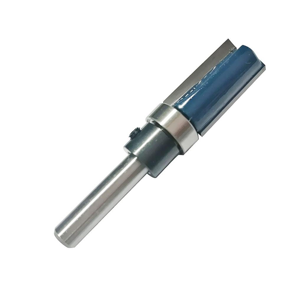 2 Flute 1/4'' Shank Mortise Template Router Bit Flush Trim for Solid Wood