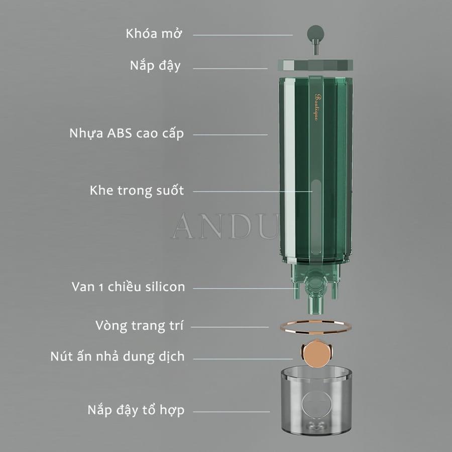 Hộp Đựng Dầu Gội Dầu Xả Treo Tường, Hộp Đựng Nhả Dầu Chất Liệu ABS Gắn Treo Tường Tiện Lợi