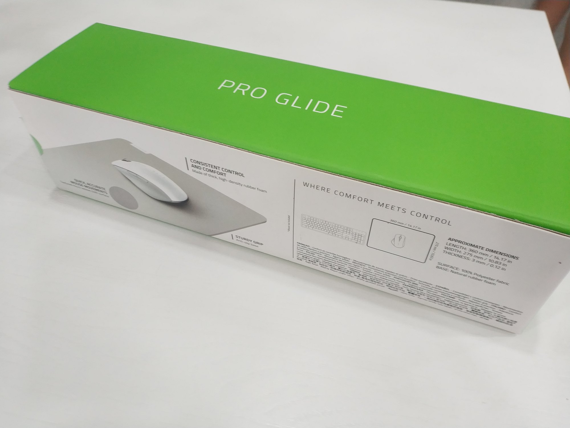 Tấm lót chuột Razer Pro Glide-Soft Mat_Mới, hàng chính hãng