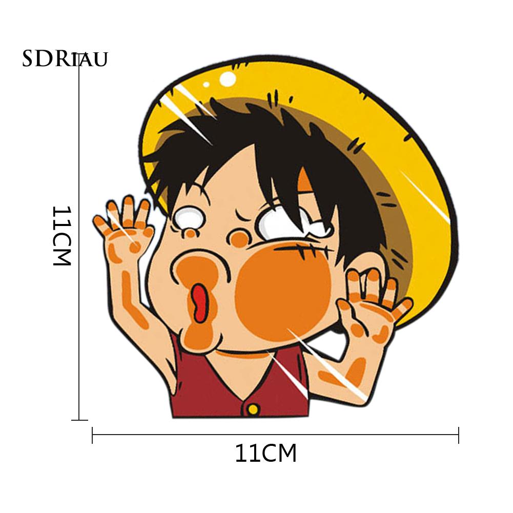 Giấy Dán Trang Trí Xe Hơi Tự Dính Hình Nhân Vật One Piece