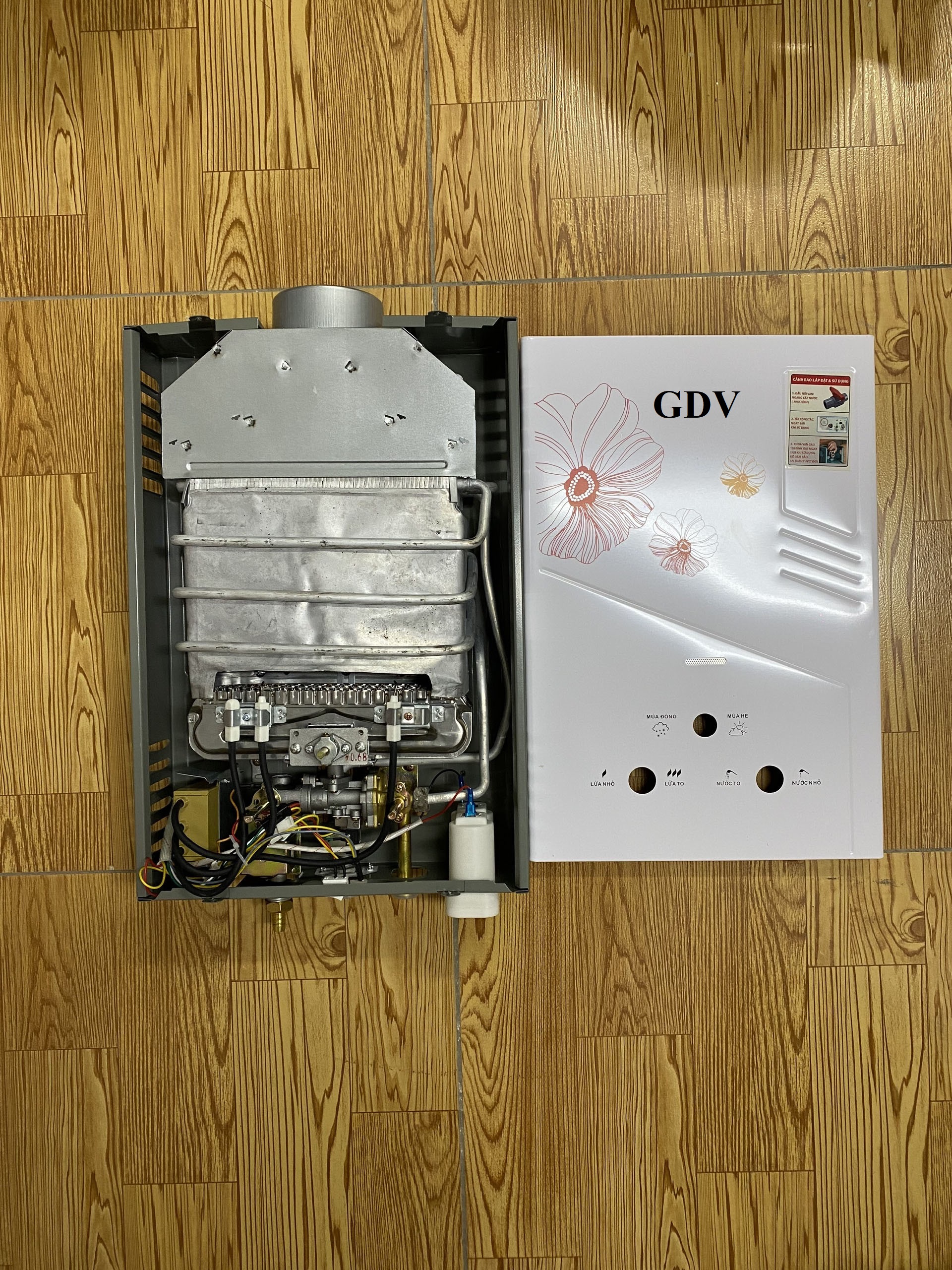 Bình Tắm Dùng Gas GDV HY-10L Ống Đồng 8MM - Hàng Chính Hãng