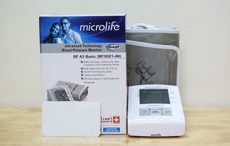 Máy Đo Huyết Áp Bắp Tay Microlife A3 Basic