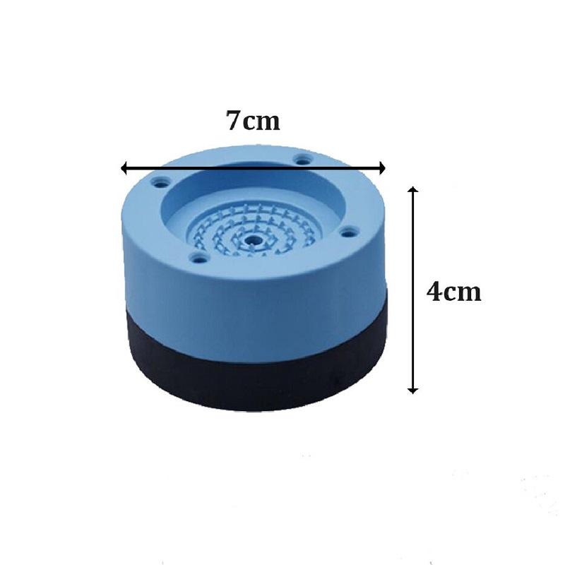 Bộ 4 Chiếc Chân Đế Kê Cao Su Đa Năng Cho Máy Giặt, Tủ Lạnh, Tủ, Bàn Ghế... Công Dụng Chống Rung, Chống Ồn, Chống Xê Dịch