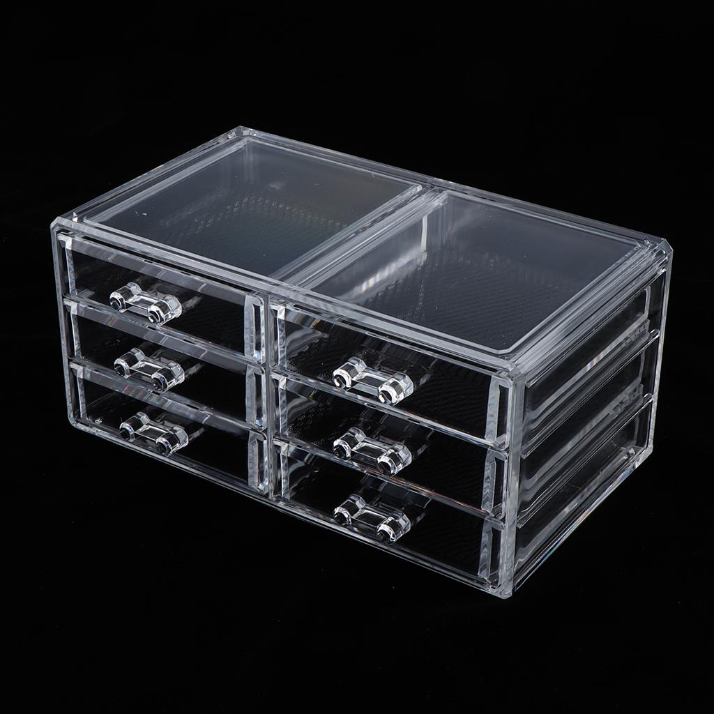 Acrylic Table Makeup Cosmetic Organizer Case Display Holder Storage Drawer 6