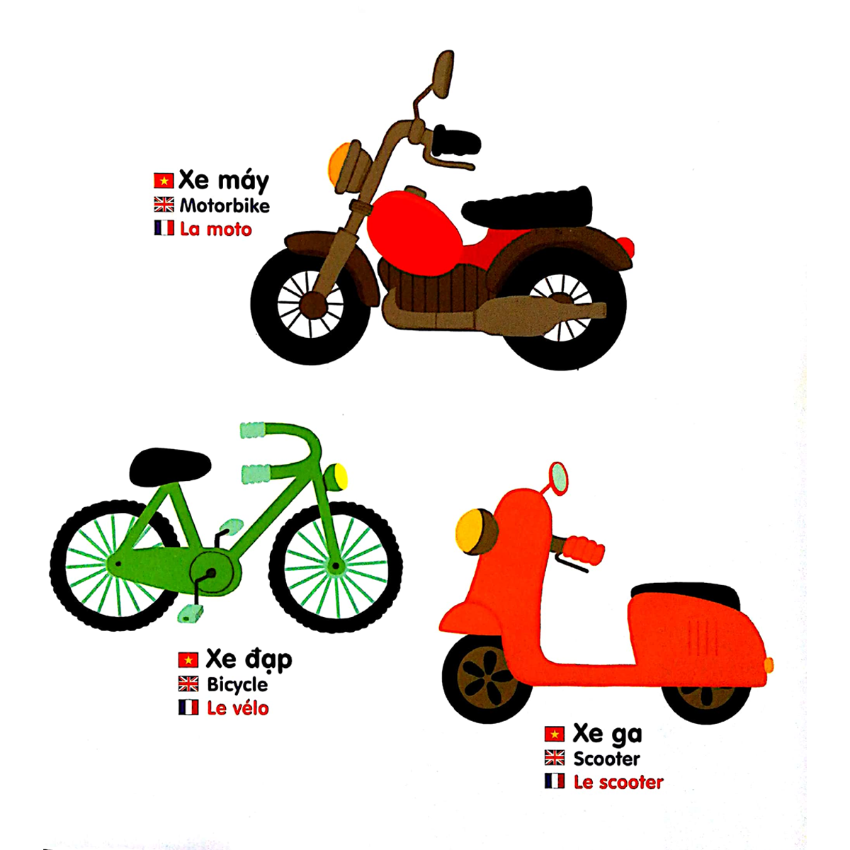 Chuyển Động Thông Minh Đa Ngữ Việt - Anh - Pháp Phương Tiện Giao Thông – Vehicles – Les Véhicules