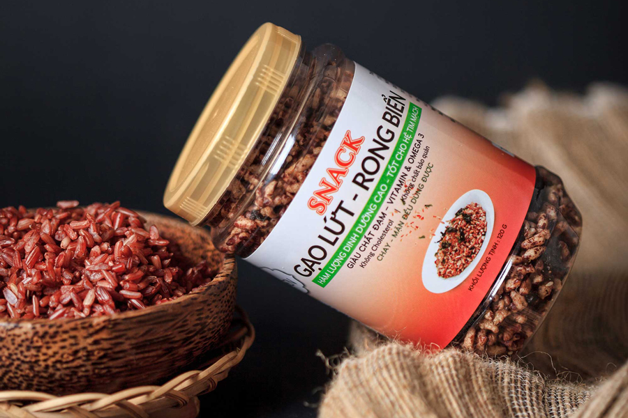 Gạo Lứt Hoa Sen Rong Biển 120G