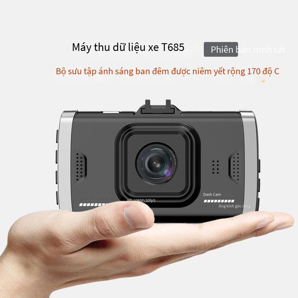 Đầu ghi lái xe ô tô đặc biệt mới ống kính kép DVR ô tô USB giám sát hình ảnh đảo chiều độ nét cao ẩn đầu ghi