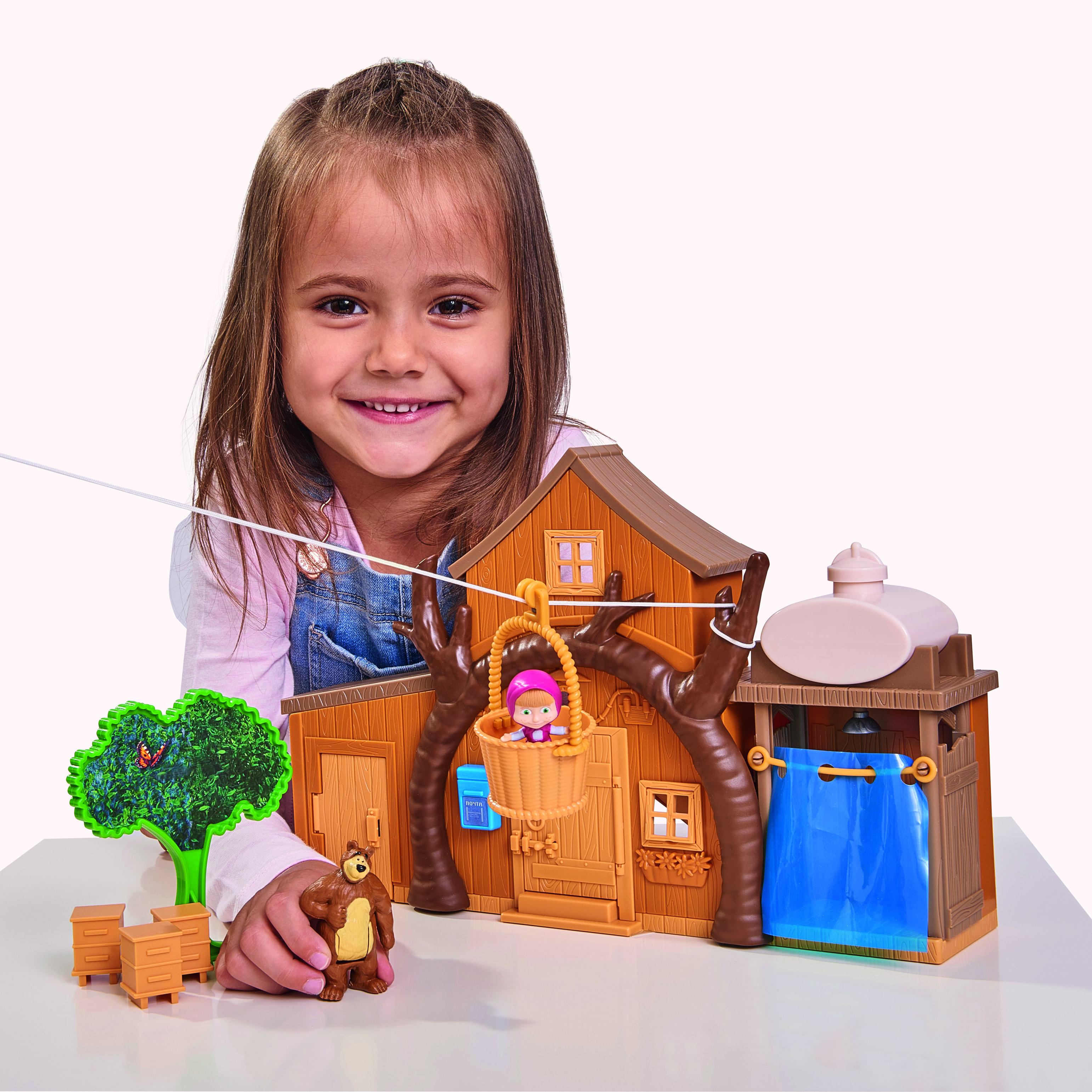 Đồ Chơi Ngôi Nhà Gấu MASHA AND THE BEAR Masha Play Set ''Big Bear House'' 109301032 - Đồ Chơi Chính Hãng