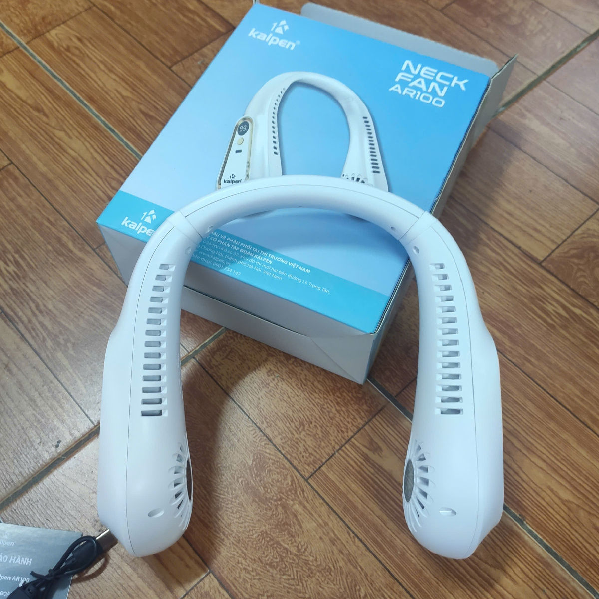 Quạt sạc đeo cổ Kalpen AR100 pin 1200mAh hàng chính hãng