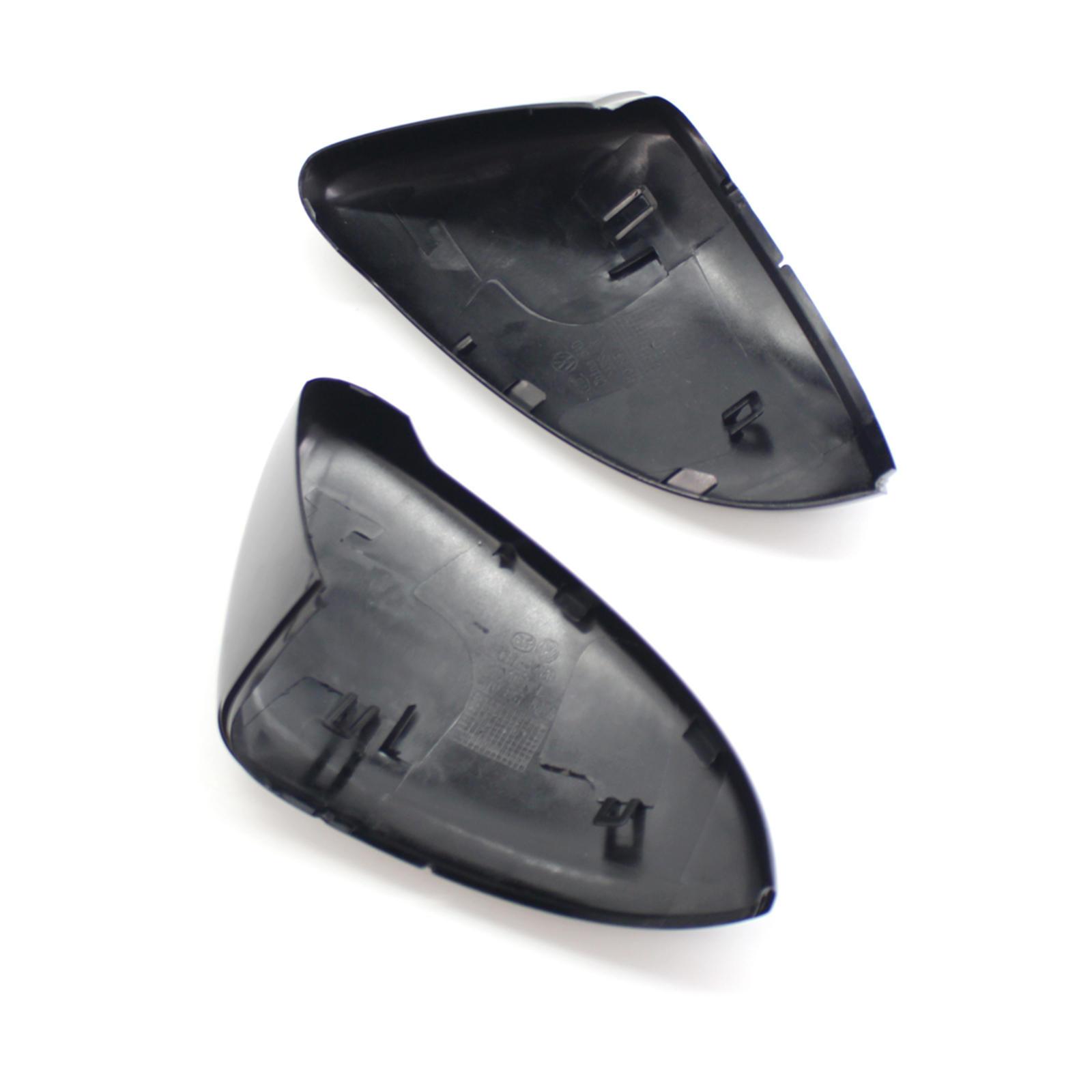 2Pcs Plastic Rearview Mirror Cover Mirror Shell Car Replacement Parts Decoration for VW GOLF GTI Golf R E-Golf 2009-2013