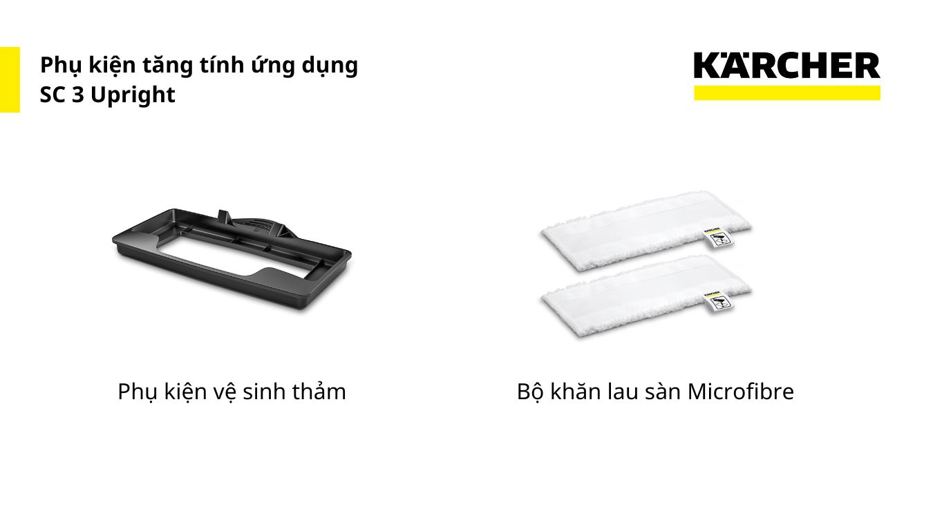 Máy làm sạch bằng hơi nước nóng Karcher SC 3 Upright EasyFix