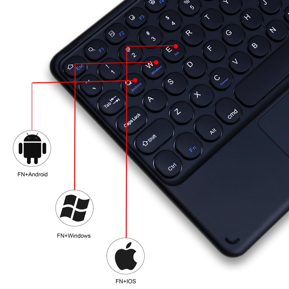 Máy Tính Bảng Bluetooth Không Dây-Tương Thích Bàn Phím Và Chuột Cho iPad Pro 2020 11 12.9 Bàn Phím Không Dây Cho iPad Pro 11 Ốp Lưng 2021