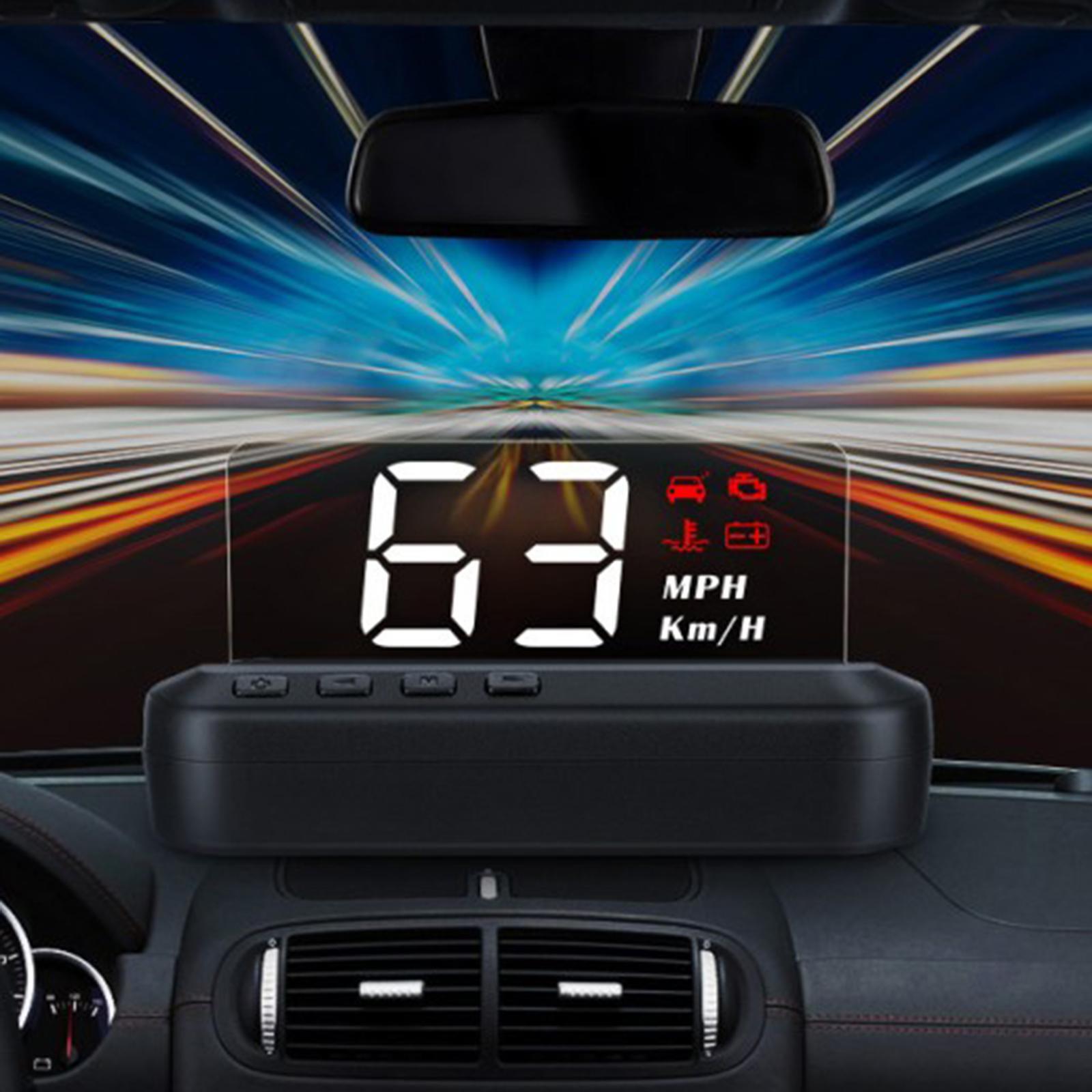 Digital Car GPS Head up Display Speedometer HUD Kmh/MPH Overspeed Warning Safe Driving