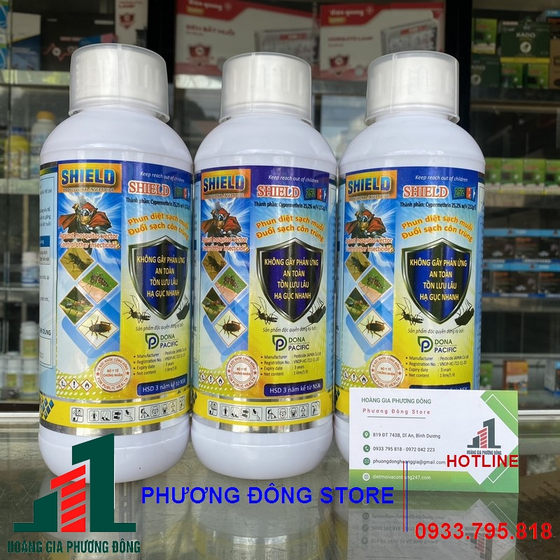 Thuốc diệt muỗi và côn trùng SHIELD 252EC _ chai 1 lít