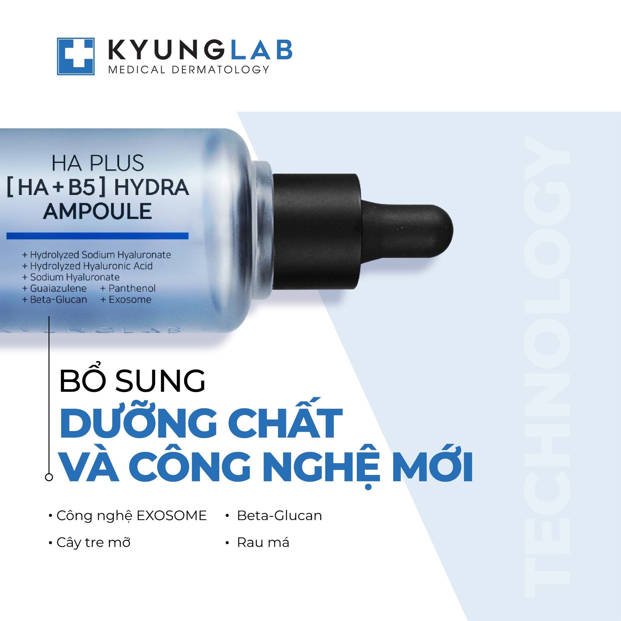 Serum Hỗ Trợ Căng Bóng Da Kyung Lab HAB5 Plus Hydra Ampoule 50ml