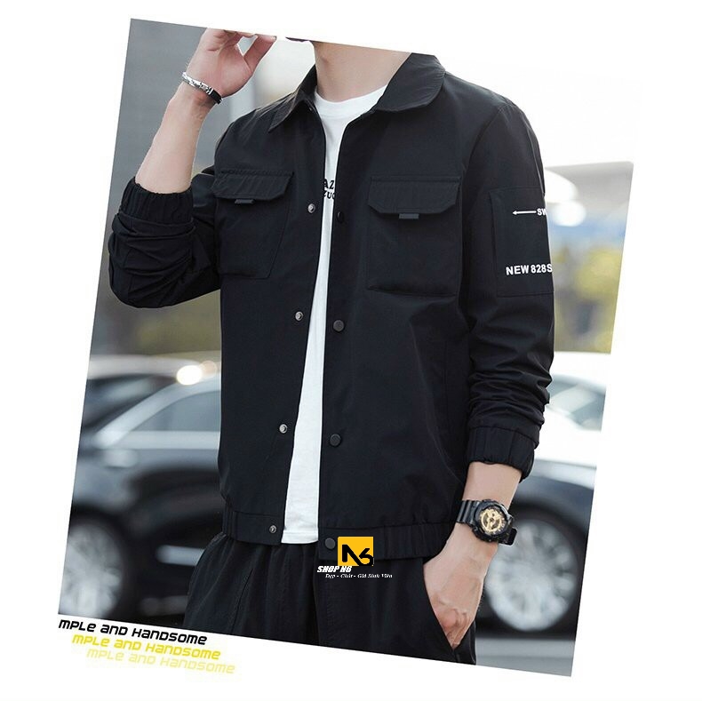 Áo Khoác Big Size Unisex Áo Khoác Kaki Nam Nữ Chống Lạnh Chống Nắng Chống Nóng Chống Gió Có Túi Có Cổ Bẻ Hàn Quốc Thời Trang Cao Cấp QK48 - ShopN6