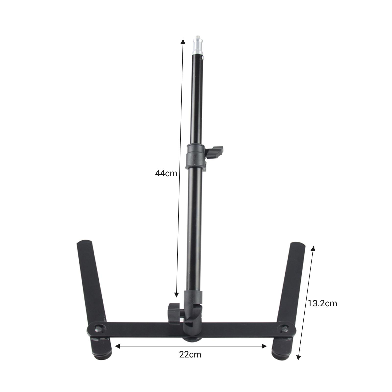 Chân đế đèn chụp ảnh mini có vít 1/4 inch 44cm / Tối đa 17 inch để trang điểm Video tự sướng quay Vlog