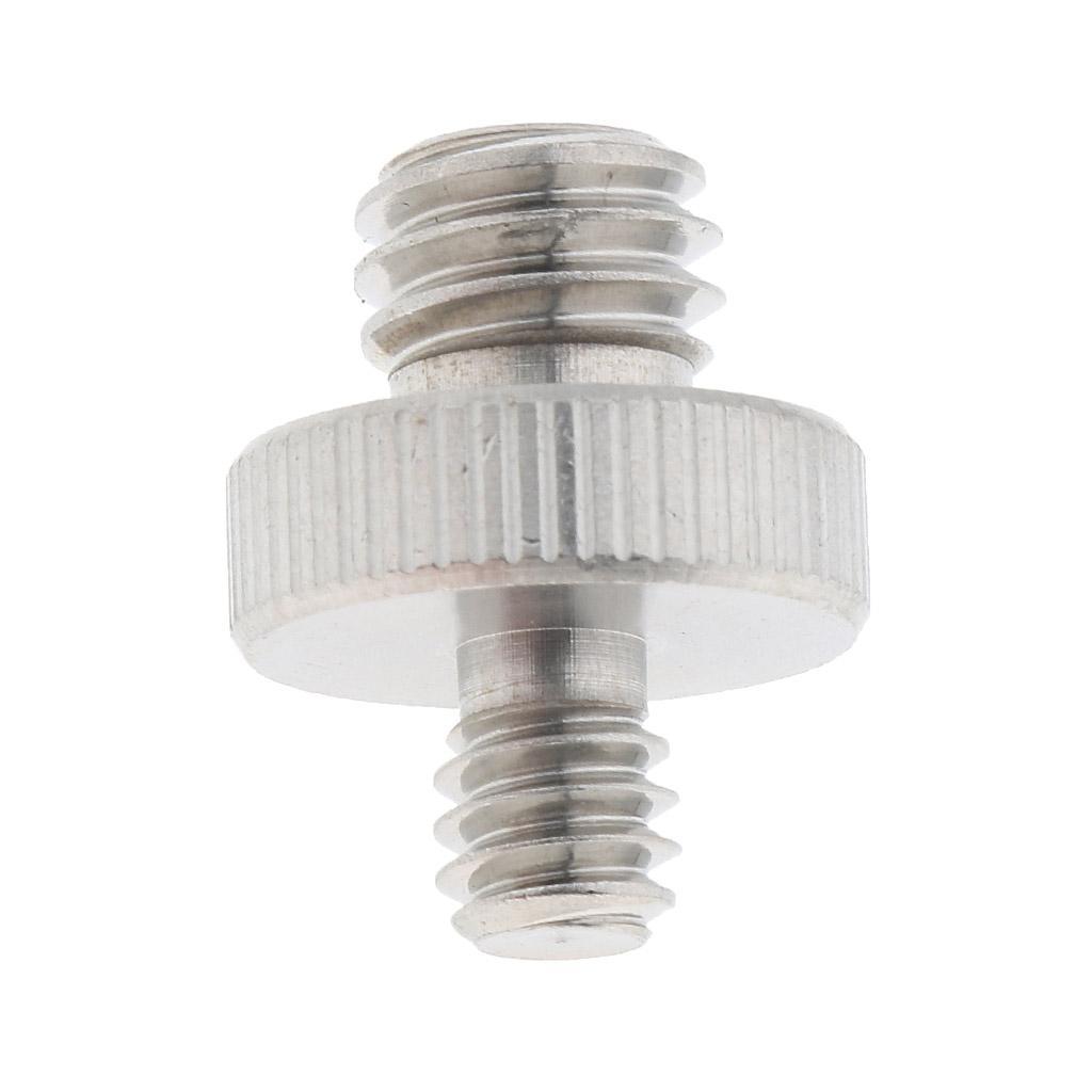 1/4"-20 Male to 3/8"-16 Male Screw Converter Adapter for Camera Tripod Mounting