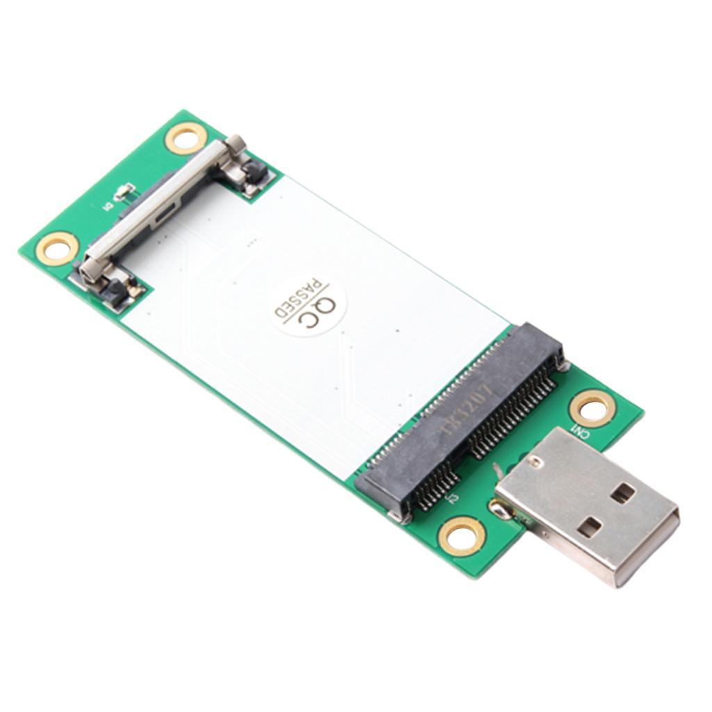 -E WWAN Card to USB Adapter & SIM Slot for full-height 3G/4G Module