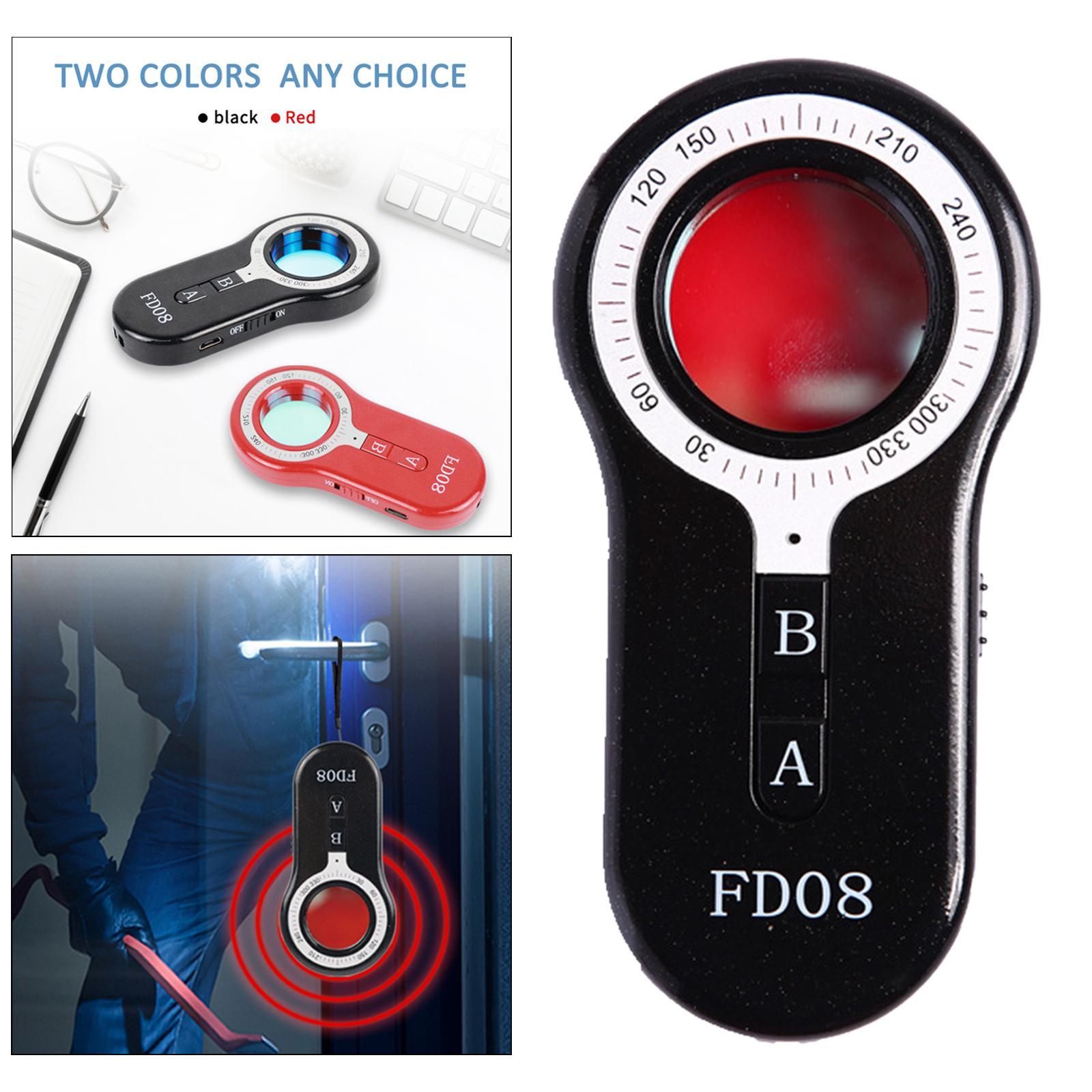 FD08 Wireless Detector Camera, Multifunctional Portable Mini Infrared IR Scanner, for Bathroom Travel Protection Vibration Alarm Personal Alarm