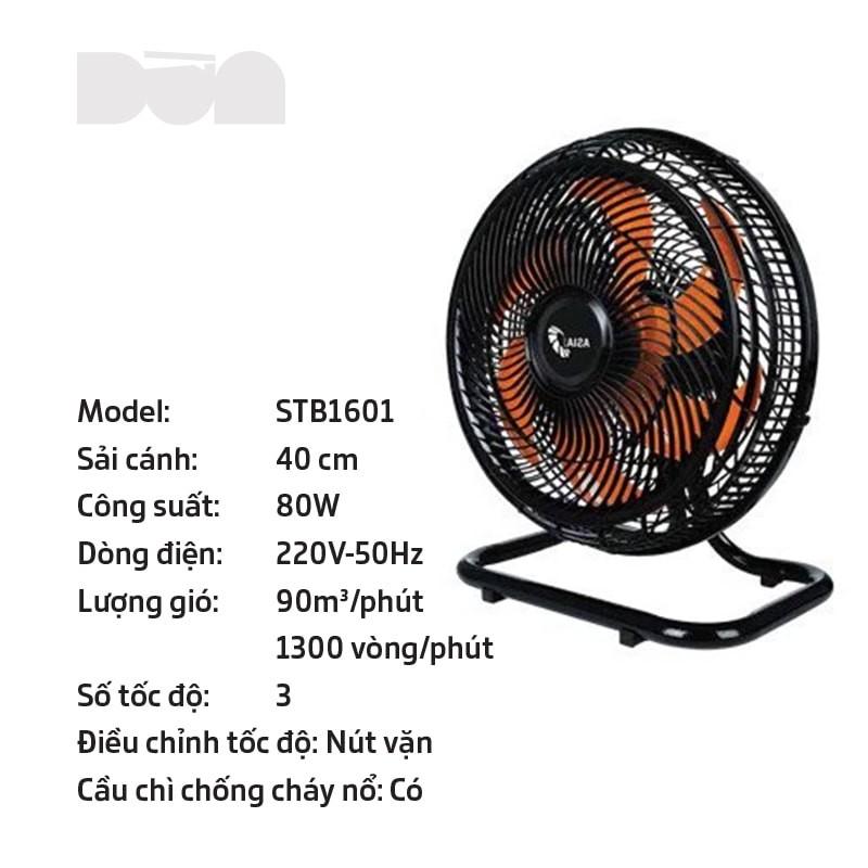 Quạt sàn Asia TURBO 6 cánh 80w - bán công nghiệp - Hàng chính hãng