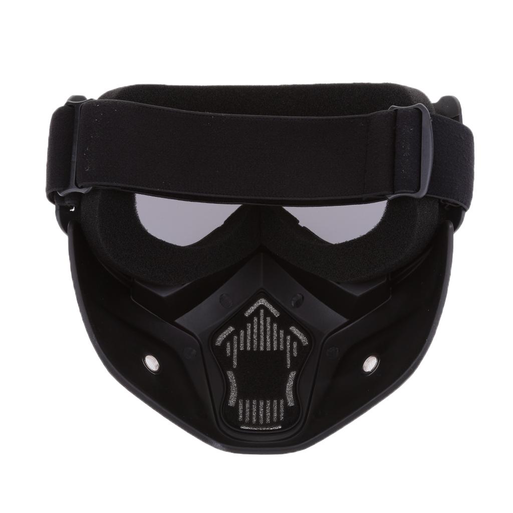 2Pcs Face Nose Mask Anti-Fog Windproof Helmet Goggles for Motorbike Smoke