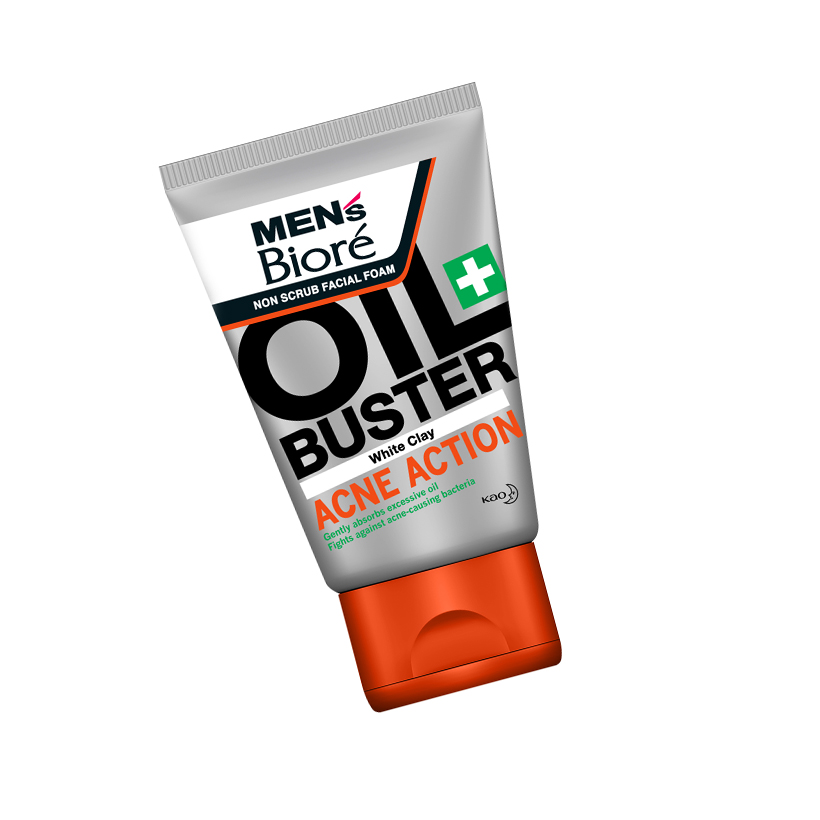 Sữa Rửa Mặt Men Biore OIL BUSTER Sạch Nhờn Giảm Mụn 100g