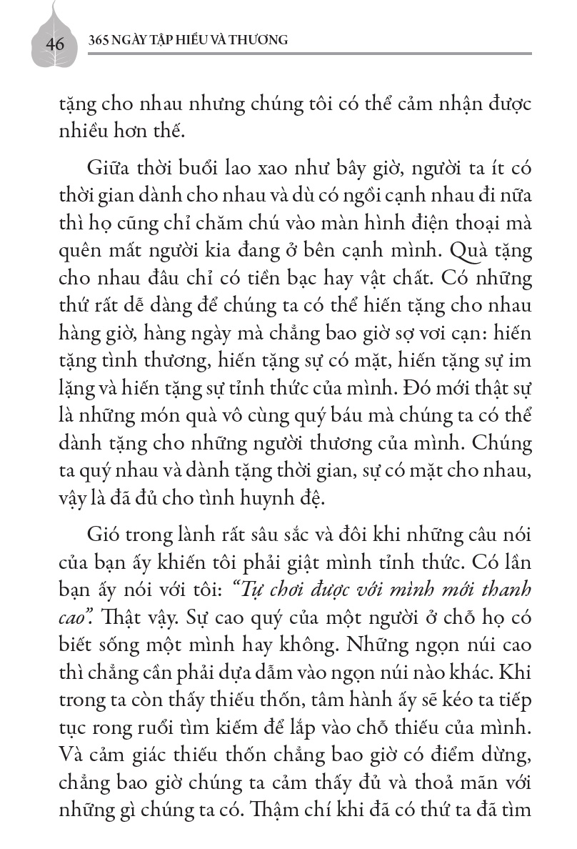 365 Ngày tập Hiểu và Thương