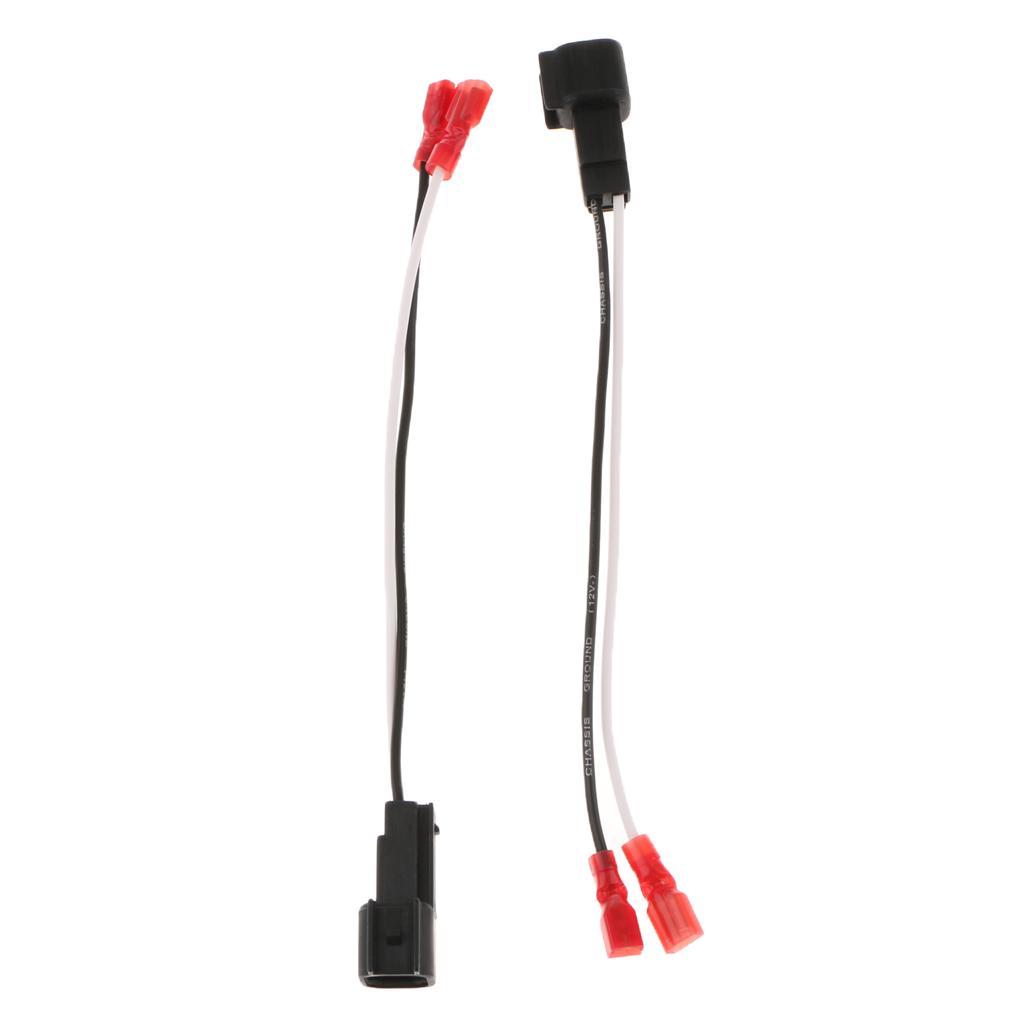 2 Pairs Vehicle Audio Speaker Wire Harness Connection for Chevy Focus Mazda