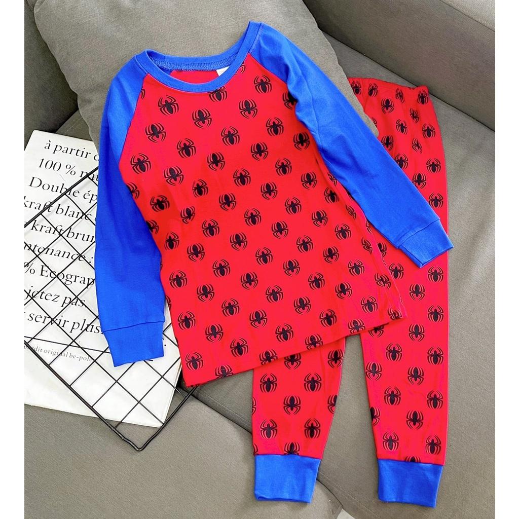 Đồ bộ bé trai, bộ ngủ dài tay cho bé trai bigsize lớn 18-35KG chất thun cotton mềm mịn mát